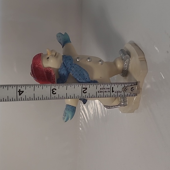 Lenox 2000s  millennium ice skating  snow man Ornament - Picture 2 of 6